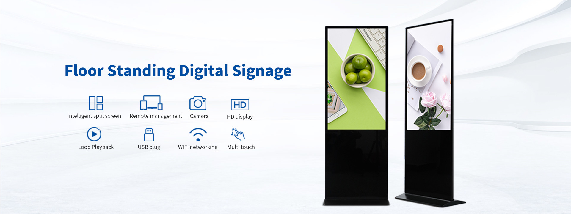 qualidade assoalho que está o signage digital fábrica