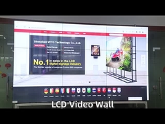 Tela de emenda de moldura estreita LCD Video Wall Display de 55 polegadas de alta resolução
