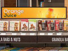 VETO Publicidade Interior Media Player Strip Ultra Wide Shelf Screen Stretch Bar Lcd Display