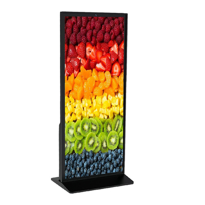 Reprodutor de publicidade LCD 4K em tela cheia com 500 cd/m2 de brilho
