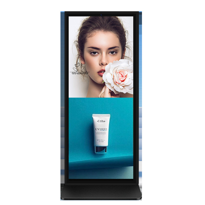 VETO 65 75 polegadas tamanho personalizado tela cheia sinalização digital 4k interior LCD publicidade quiosque totem vertical