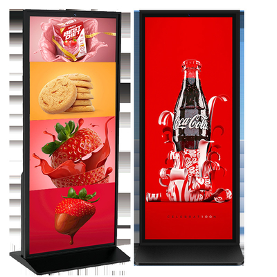 70 polegadas Full Screen 4k Piso Digital Standing Signage TFT LCD Touch Screen Kiosk
