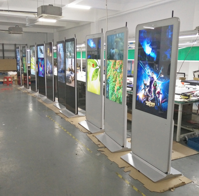 VETO Máquina de publicidade vertical 55 polegadas Indoor LCD Display telas interativas para lojas de varejo