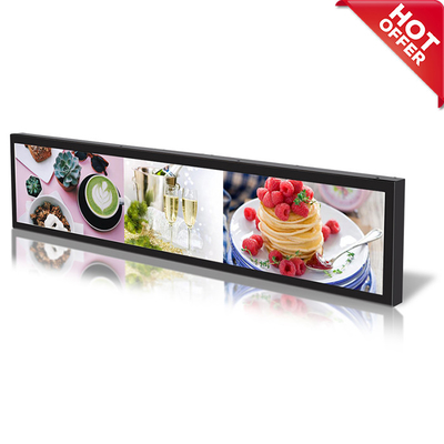 VETO 23.1 polegadas LCD Ultra-Wide Bar Tipo Wide Publicidade Display Alto brilho monitor de barra esticada Para prateleiras de supermercado