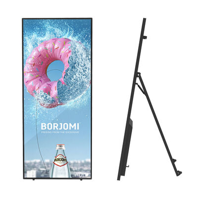 Qualidade VETO 70 polegadas Resolução 4K LCD Display de publicidade Digital portátil sinalização com rodas fábrica