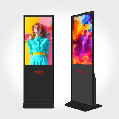 Qualidade VETO 43 Polegadas Chão Publicidade LCD Player Ultra-fino Display de Sinalização Digital Fabricante Fábrica