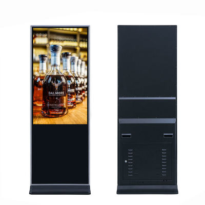 VETO 43 49 55 polegadas LCD em pé Display Digital Signage 4K Capacitive Indoor Publicity Touch Screen