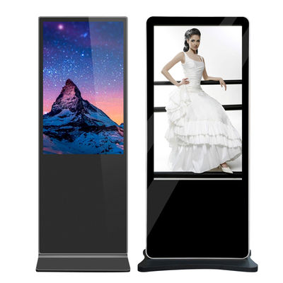 VETO 43 50 55 polegadas 4K LCD Publicidade Vertical Digital Quiosque Piso de pé Touch Screen sinalização digital