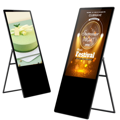 VETO Venda Quente 43 49 55 polegadas Portable Publicidade Poater Indoor LCD capacitivo touch screen